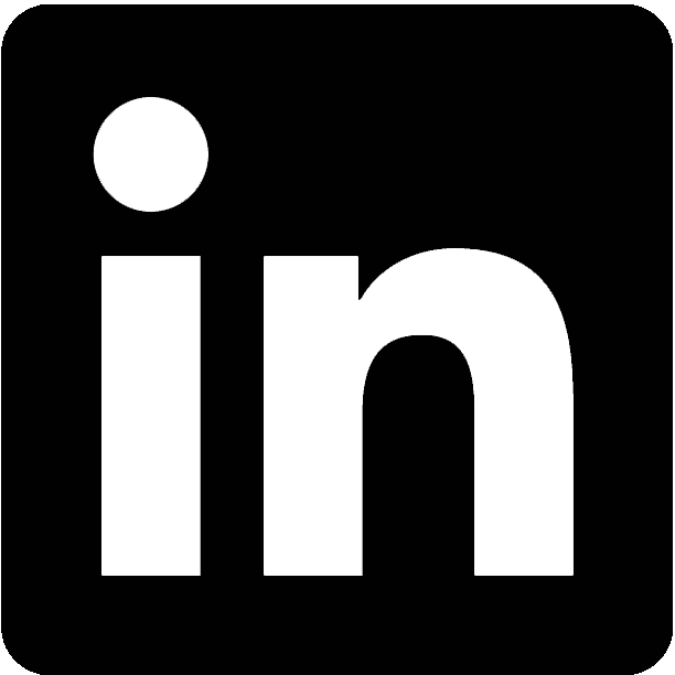 Linkedin logo preto